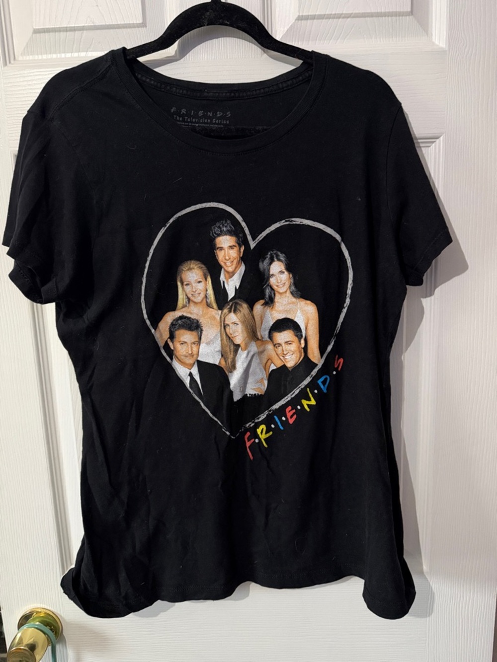 FRIENDS TV Cast Heart Graphic Tee - Black